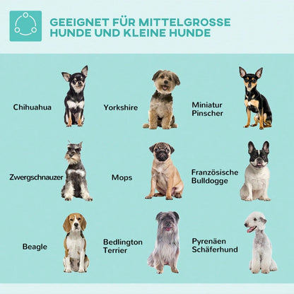 PawHut Pflegearm für Hunde klappbar & höhenverstellbar, mit Klemme & Haunch-Halter, für mittelgroße Hunde, schwarz