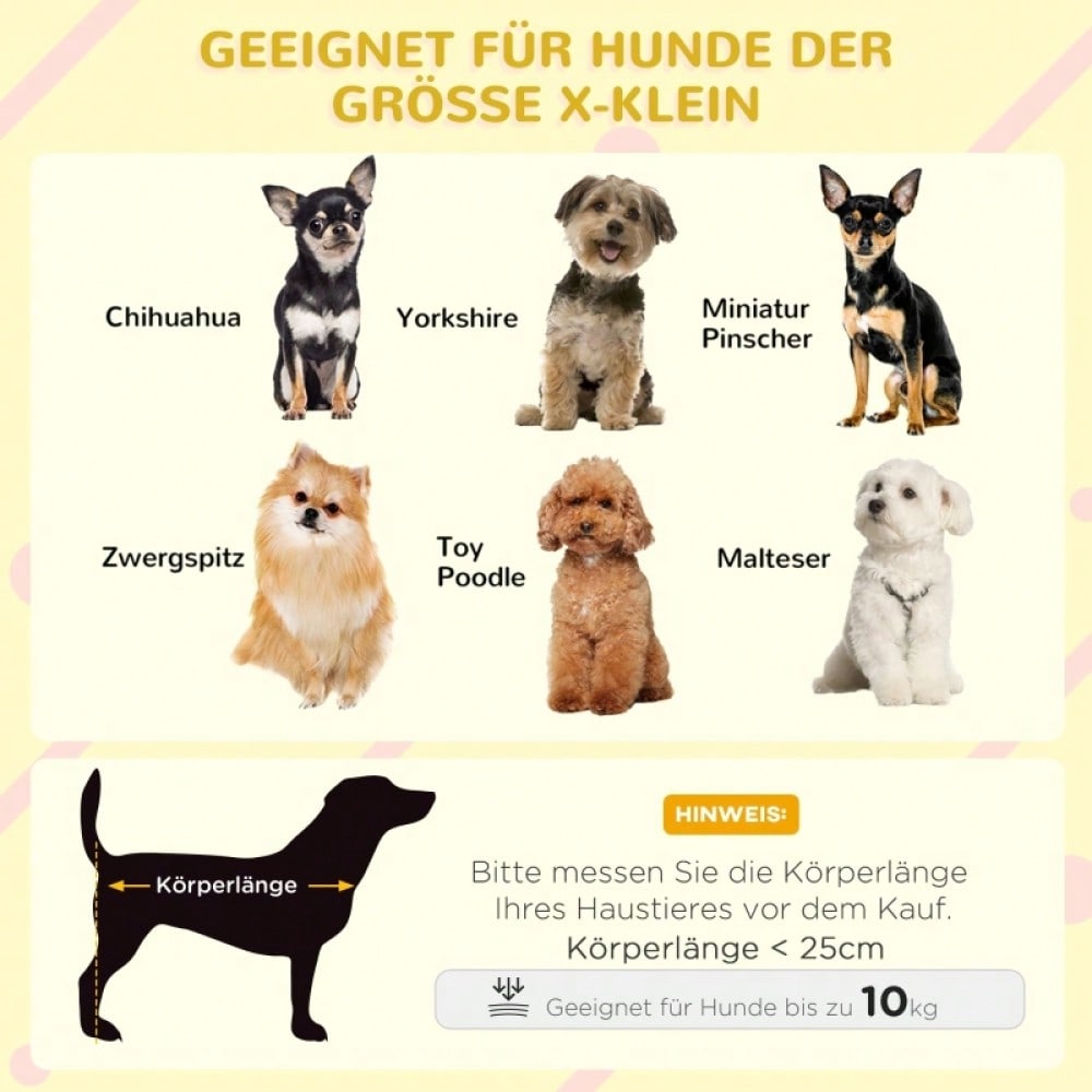 PawHut Hundehütte Outdoor aus Holz, mit aufklappbarem Asphaltdach & wasserdicht, erhöhter Boden, für kleine Hunde, gelb, 82x58x58 cm
