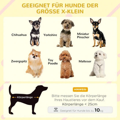 PawHut Hundehütte Outdoor aus Holz, mit aufklappbarem Asphaltdach & wasserdicht, erhöhter Boden, für kleine Hunde, gelb, 82x58x58 cm