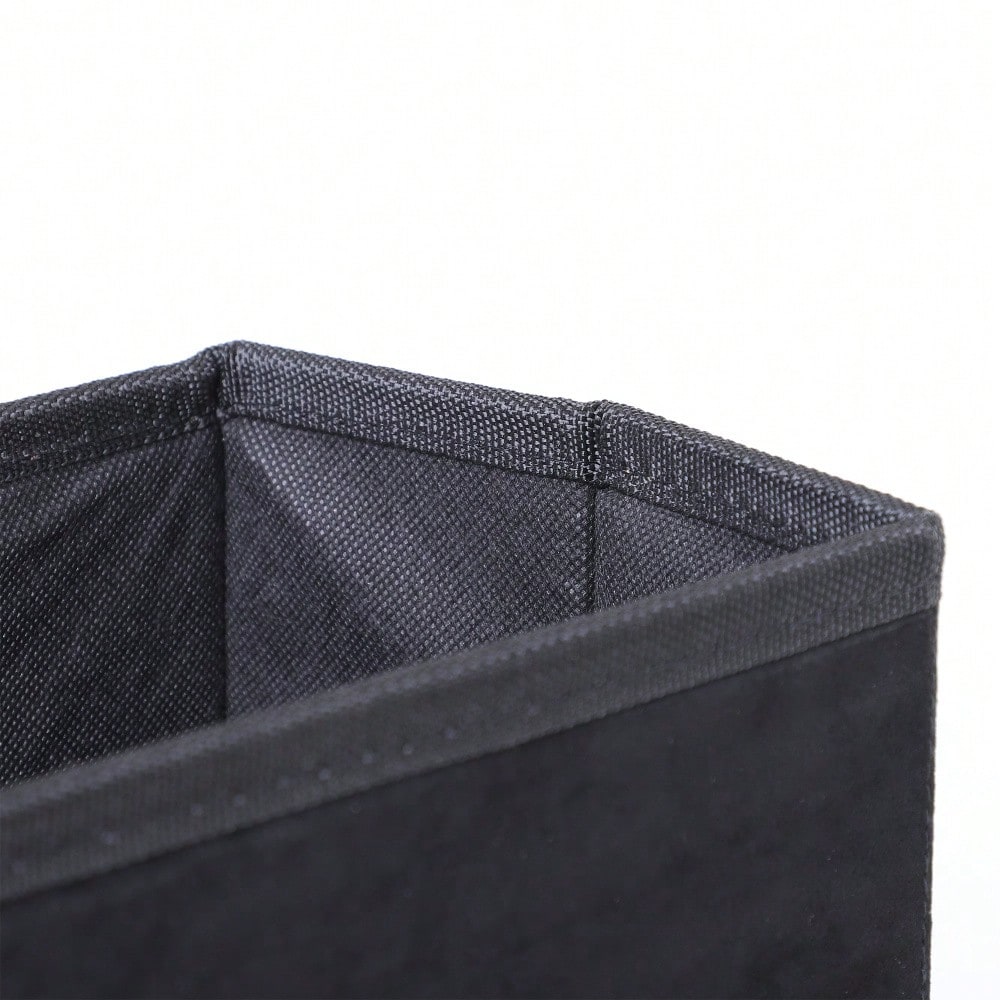 PawHut faltbare Haustiertreppe mit 3 Stufen & Stauraum, für Katzen & Hunde, aus MDF, schwarz, 40x54x48 cm