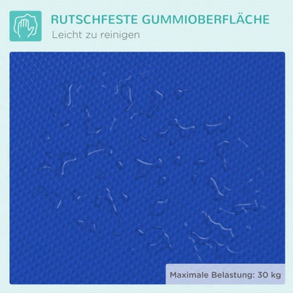 PawHut Pflegetisch für Haustiere, zum Frisieren, Bürsten & Waschen, Metallgestell, blau