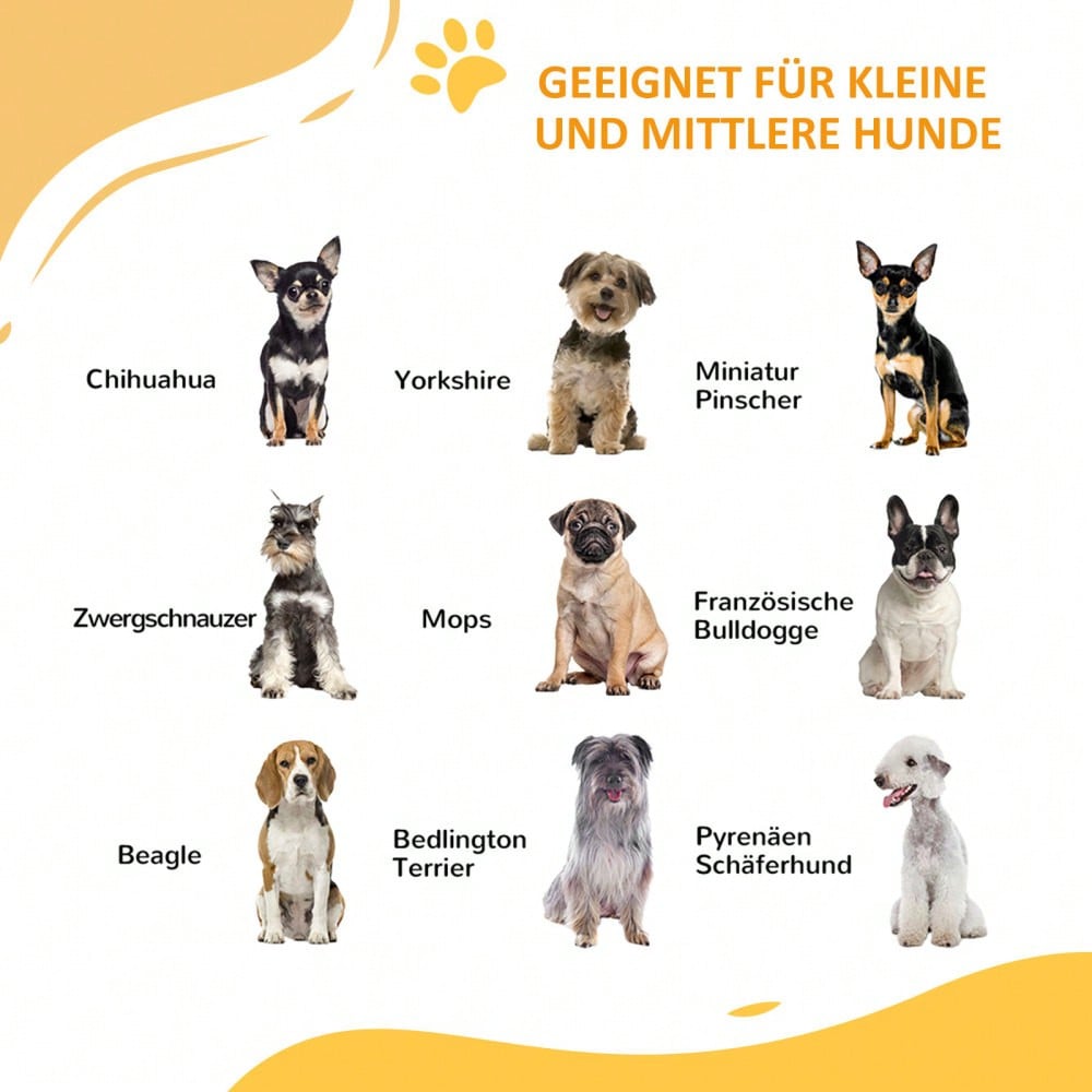 PawHut Sicherheitsgitter mit Selbstschließ-Mechanismus & Katzentür - Treppen- und Türschutzgitter, bohrfrei (74-100 cm) - Für Hunde & Katzen, einfach zu installieren, Farbe: Weiß