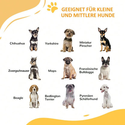 PawHut Sicherheitsgitter mit Selbstschließ-Mechanismus & Katzentür - Treppen- und Türschutzgitter, bohrfrei (74-100 cm) - Für Hunde & Katzen, einfach zu installieren, Farbe: Weiß