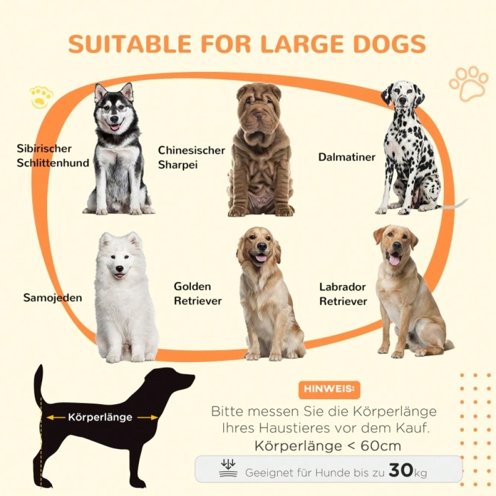 PawHut Hundebox in Holzoptik mit verriegelbarer Tür | Rustikaler Hundekäfig & Transportbox für kleine Hunde | 98x58x67 cm (LxBxH), Farbe: Walnuss-Schwarz