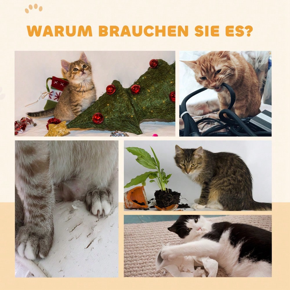 PawHut Premium Laufrad für Katzen 91 cm mit Sicherheitsbremse & Kratzbrett | Katzenlaufrad für gesunde Bewegung und Stressabbau | Robustes Trainingsrad in Grau, für aktive Katzen