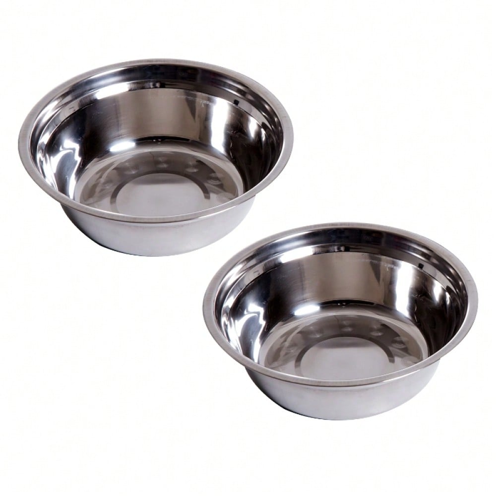 PawHut Anti-Rutsch Futterstation für Hunde mit 2x2L Näpfen | Rutschfeste Futternapf-Station, grau | 58,4x30,5x25,4 cm