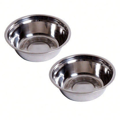 PawHut Anti-Rutsch Futterstation für Hunde mit 2x2L Näpfen | Rutschfeste Futternapf-Station, grau | 58,4x30,5x25,4 cm