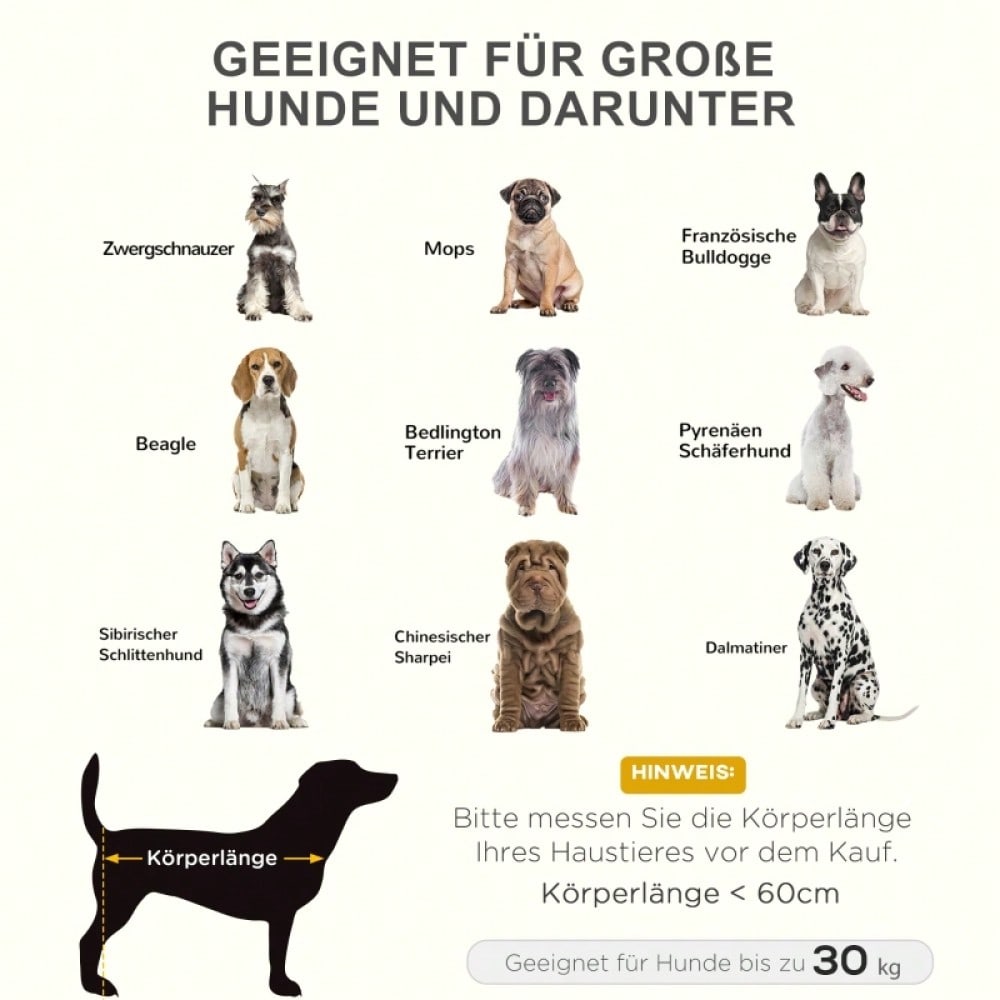 Hundebett Outdoor für große Hunde: Erhöhte, kühlende Hundeliege mit Metallrahmen & atmungsaktivem Mesh, 92x76x18 cm, braun - Garten Hundekorb von PawHut