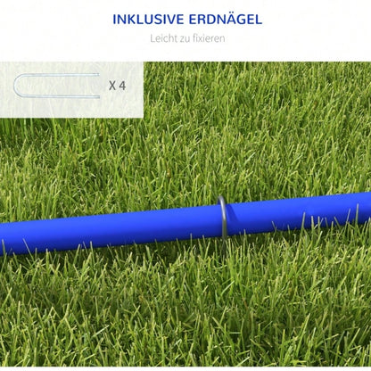 Agility-Set für Hunde 4-teilig mit Tragetasche: Tragbarer Hindernis-Parcours für Junge & Ältere Hunde, 88x64x95 cm (LxBxH), Gelb - von PawHut