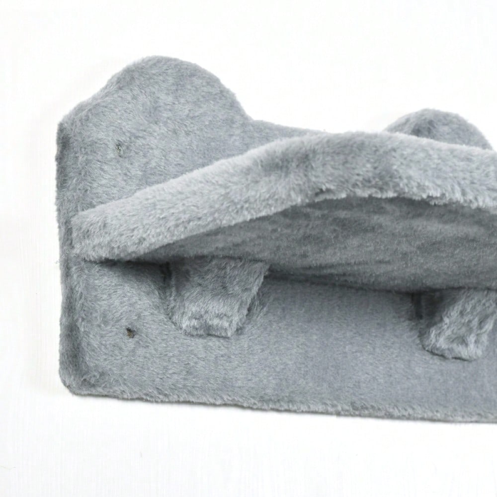 Kletterwand für Katzen 4-teilig mit Hängematte & Katzentreppe: Wandmontage Katzenmöbel mit Kratzbrett und Plattform, für Katzen bis 5 kg - von PawHut