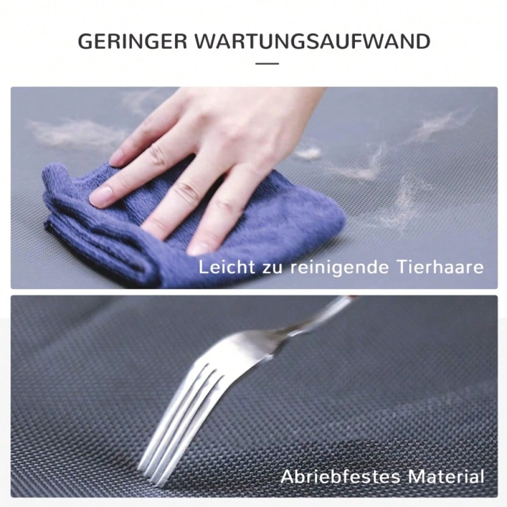 Faltbares Hundebett Outdoor – Klappbare Hundeliege & Katzenbett für drinnen und draußen, grau, 59 x 46 x 15 cm (LxBxH) – von PawHut