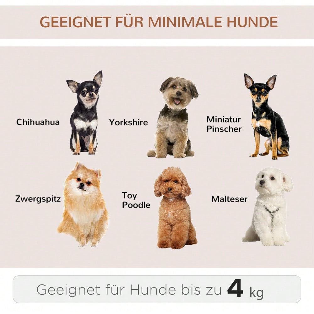 2-in-1 Hundetrolley: Transporttasche & Haustierrucksack für Hunde & Katzen | Mit Belüftungsfenster & Tür | Für Reisen, Tierarzt & Outdoor | 43x33x51.5 cm | Grau | von PawHut