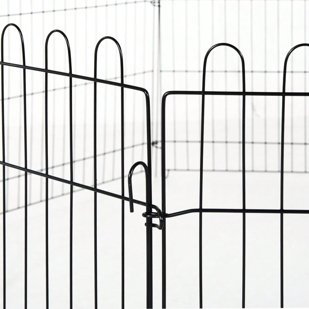 Flexibler Welpenauslauf in 5 Größen | Freilaufgehege & Laufstall | Individuell konfigurierbarer Welpenzaun | 8x Paneele à 71x61 cm | von PawHut