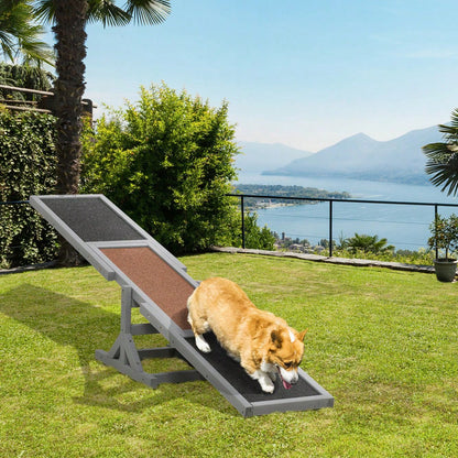 PawHut Agility-Wippe aus Holz für große Hunde, Balance-Trainingsgerät für Hundesport, 180x30x30 cm