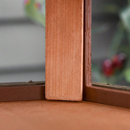 PawHut Vogelhaus aus Holz mit Futterspender, Vogelvilla & Futterstation 52x130 cm, natur