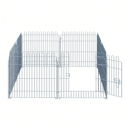 Freilaufgehege für Hunde 8-teilig, verstellbarer Welpenauslauf & Laufstall, 60 cm hoch, für Welpen & kleine Hunde, Indoor - von PawHut