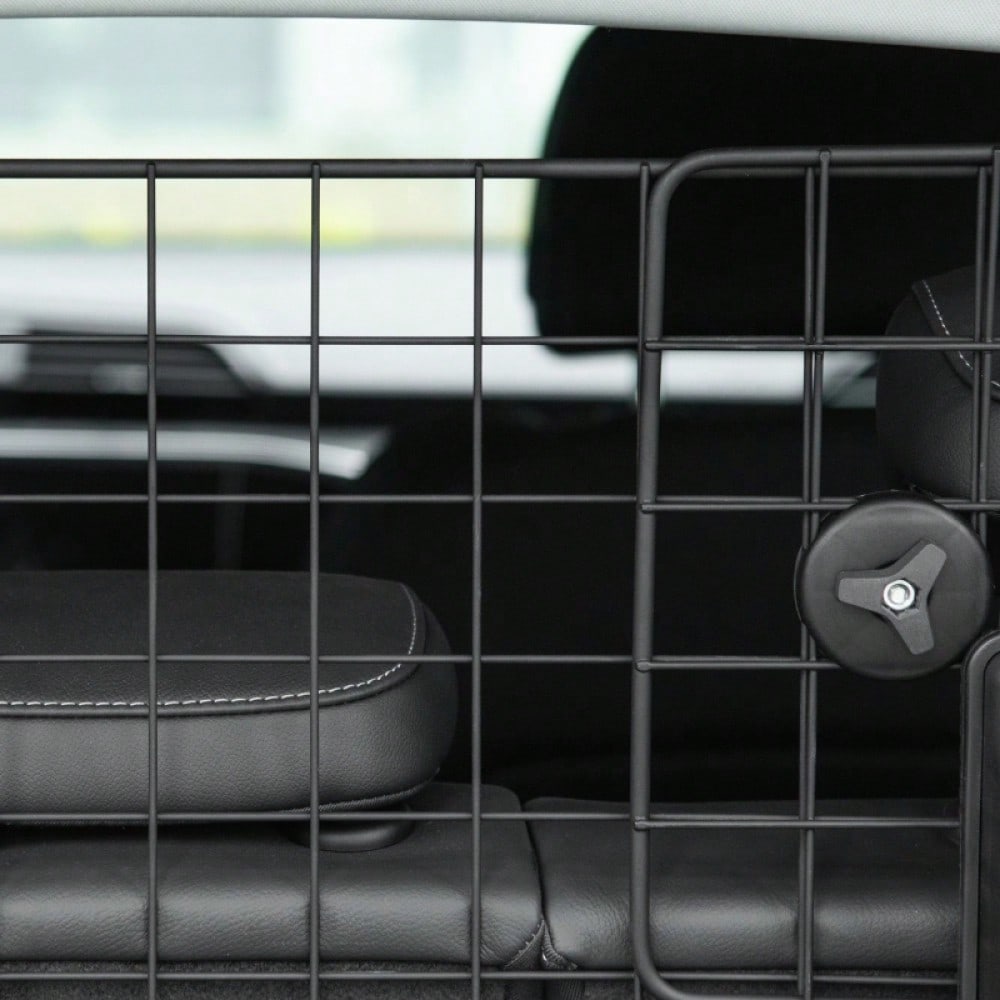 Hundegitter Auto Universal für Kofferraum, verstellbar 90-120 cm, robustes Metall-TrennGitter als Schutzgitter für Hunde im Auto - von PawHut