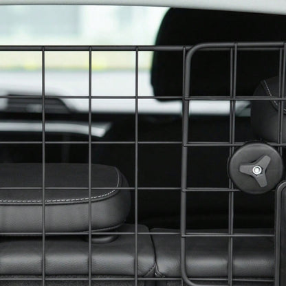 Hundegitter Auto Universal für Kofferraum, verstellbar 90-120 cm, robustes Metall-TrennGitter als Schutzgitter für Hunde im Auto - von PawHut