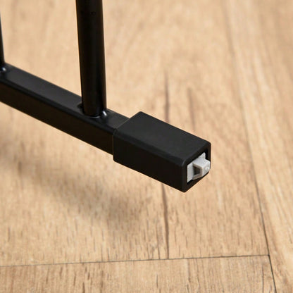 2-in-1 Welpenauslauf mit Tür, klappbar & verstellbar, 5-teiliges Absperrgitter für kleine & mittelgroße Hunde, 300x74,5 cm, Metall - schwarz von PawHut