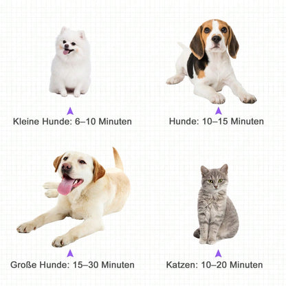 PawHut Profi Hundefön 2800W - Leiser Tierfön mit Metallgehäuse (40x16x20 cm) zum schnellen & schonenden Trocknen von Hunden, Katzen und Tieren