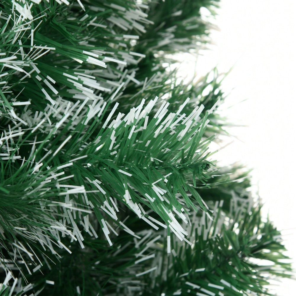 Künstlicher Weihnachtsbaum 1,5m mit 416 Ästen, flammenhemmend & klappbar mit Stahlständer, für festliche Weihnachtsdekoration, grün - von HOMCOM
