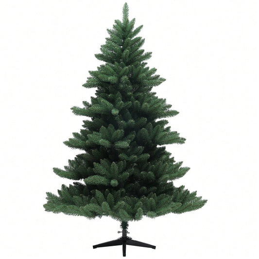 Künstlicher Weihnachtsbaum 180 cm mit 880 Spitzen, flammhemmend & faltbar inkl. Stahlfuß, für Weihnachtsdekoration Indoor, grün - von HOMCOM