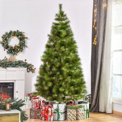 Künstlicher Weihnachtsbaum 210 cm mit 505 Spitzen, inkl. Metallständer, für Innenbereich - Premium Weihnachtsdeko von HOMCOM