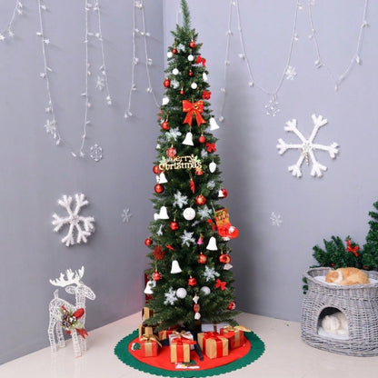 Künstlicher Weihnachtsbaum 210 cm inkl. Ständer & Weihnachtsstern, Premium Christbaum für festliche Dekoration, grün - von HOMCOM