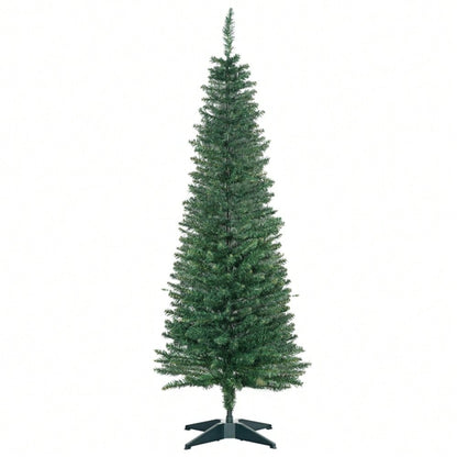 Künstlicher Weihnachtsbaum 1,5 m inkl. Ständer & Weihnachtsstern, Premium Christbaum für festliche Dekoration, grün - von HOMCOM