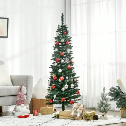 Künstlicher Weihnachtsbaum 1,5 m inkl. Ständer & Weihnachtsstern, Premium Christbaum für festliche Dekoration, grün - von HOMCOM