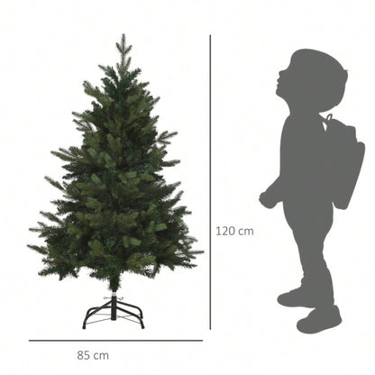 HOMCOM Künstlicher Weihnachtsbaum 120 cm inkl. Ständer, Ø85 cm, grün