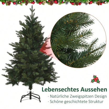 HOMCOM Künstlicher Weihnachtsbaum 120 cm inkl. Ständer, Ø85 cm, grün