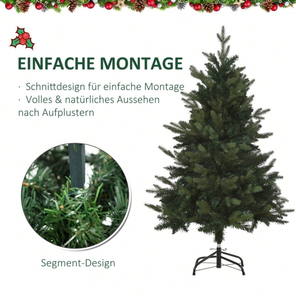 HOMCOM Künstlicher Weihnachtsbaum 120 cm inkl. Ständer, Ø85 cm, grün