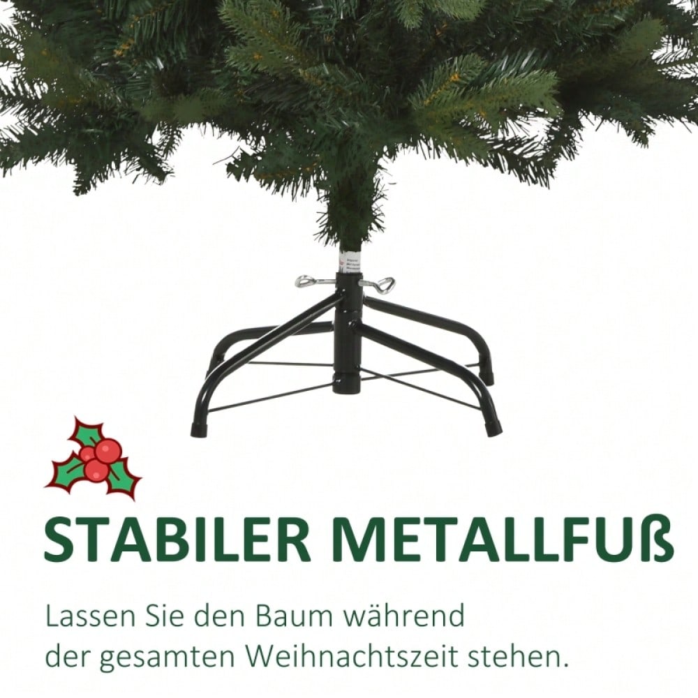 HOMCOM Künstlicher Weihnachtsbaum 120 cm inkl. Ständer, Ø85 cm, grün