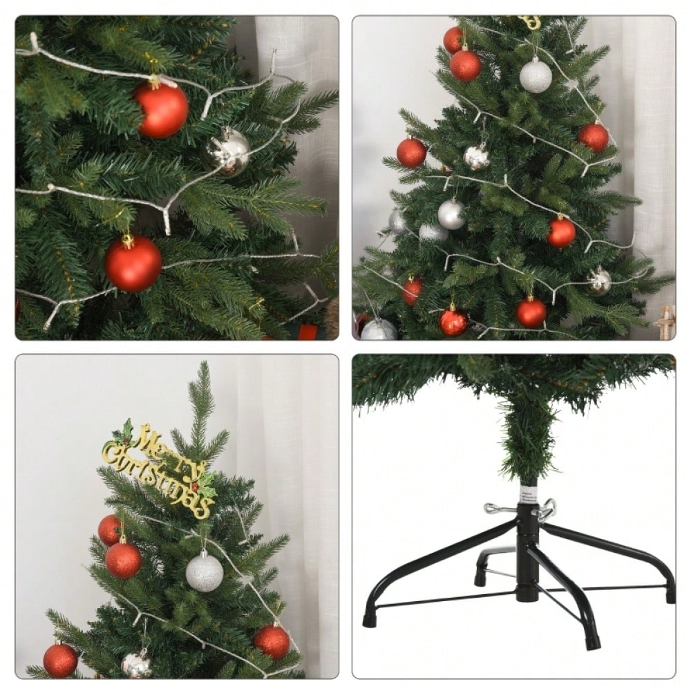 HOMCOM Künstlicher Weihnachtsbaum 120 cm inkl. Ständer, Ø85 cm, grün