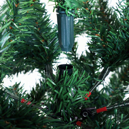Künstlicher Weihnachtsbaum 180 cm mit 1000 Ästen aus PVC, flammhemmend & schnell aufgebaut, Ø102 cm, ideal für festliche Dekoration - von HOMCOM