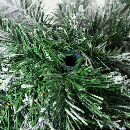 HOMCOM Künstlicher Weihnachtsbaum 180 cm mit Kunstschnee | 523 Spitzen | inkl. Standfuß