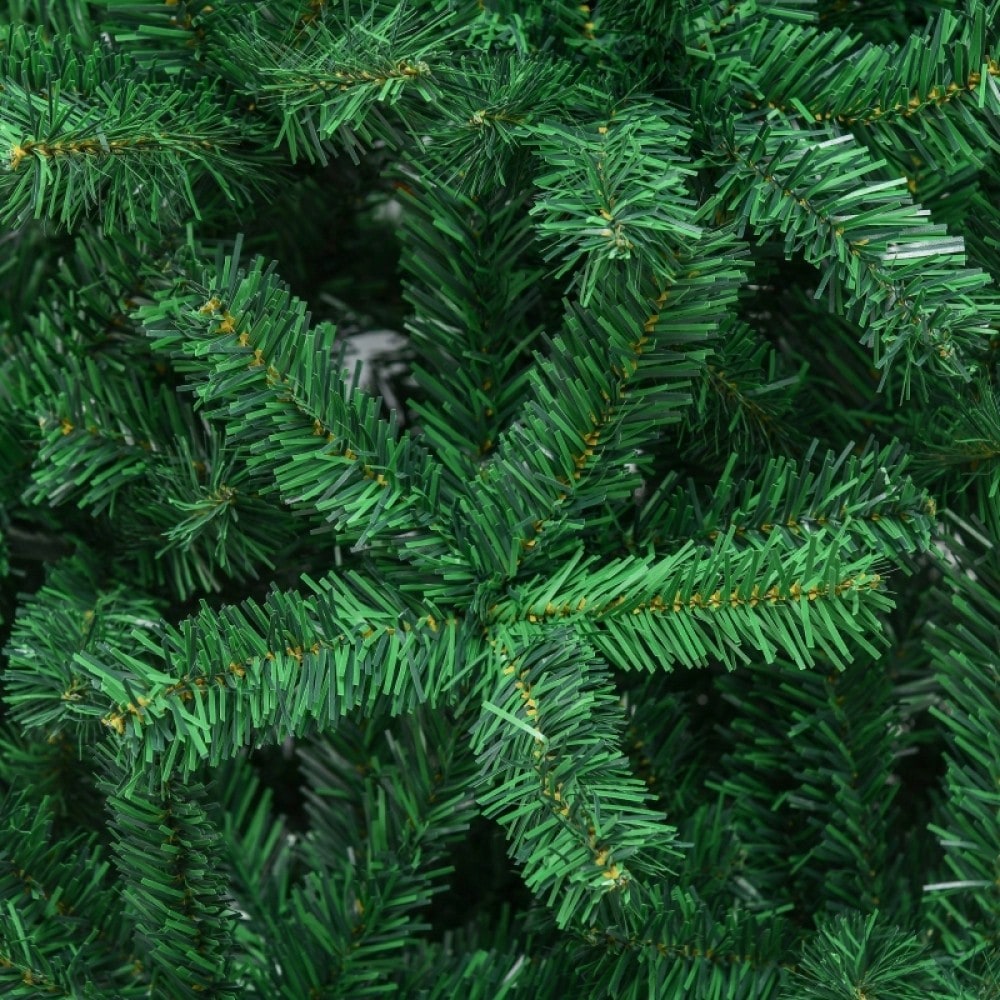 HOMCOM Künstlicher Weihnachtsbaum 180 cm | Christbaum mit 1000 Zweigen | inkl. Metall-Standfuß | PVC, Grün, Ø 120 cm