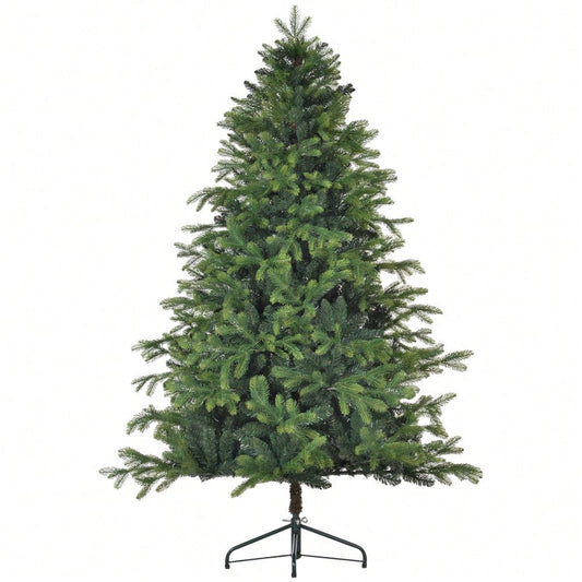 HOMCOM Künstlicher Weihnachtsbaum 180 cm mit 1700 Spitzen | Extra volle Tanne mit Klapp-System & stabilem Metallständer | Für Weihnachtsdeko Indoor