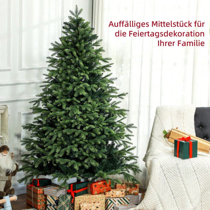 HOMCOM Künstlicher Weihnachtsbaum 180 cm mit 1700 Spitzen | Extra volle Tanne mit Klapp-System & stabilem Metallständer | Für Weihnachtsdeko Indoor