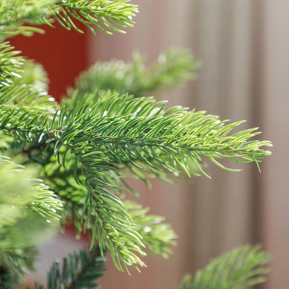 HOMCOM Künstlicher Weihnachtsbaum 180 cm mit 1700 Spitzen | Extra volle Tanne mit Klapp-System & stabilem Metallständer | Für Weihnachtsdeko Indoor