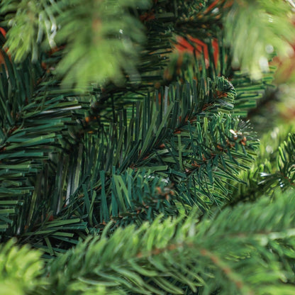HOMCOM Künstlicher Weihnachtsbaum 180 cm mit 1700 Spitzen | Extra volle Tanne mit Klapp-System & stabilem Metallständer | Für Weihnachtsdeko Indoor