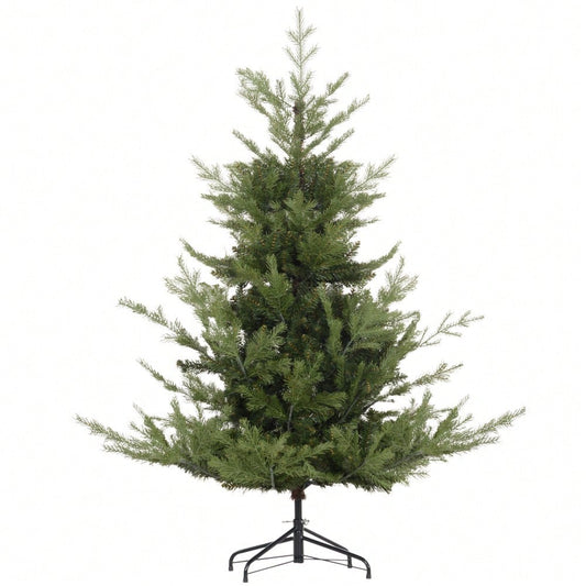 HOMCOM Künstlicher Weihnachtsbaum 180 cm mit 1942 Spitzen | Extrem naturgetreuer Christbaum mit dichten Zweigen | Inkl. Ständer, Grün