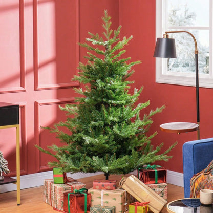 HOMCOM Künstlicher Weihnachtsbaum 180 cm mit 1942 Spitzen | Extrem naturgetreuer Christbaum mit dichten Zweigen | Inkl. Ständer, Grün