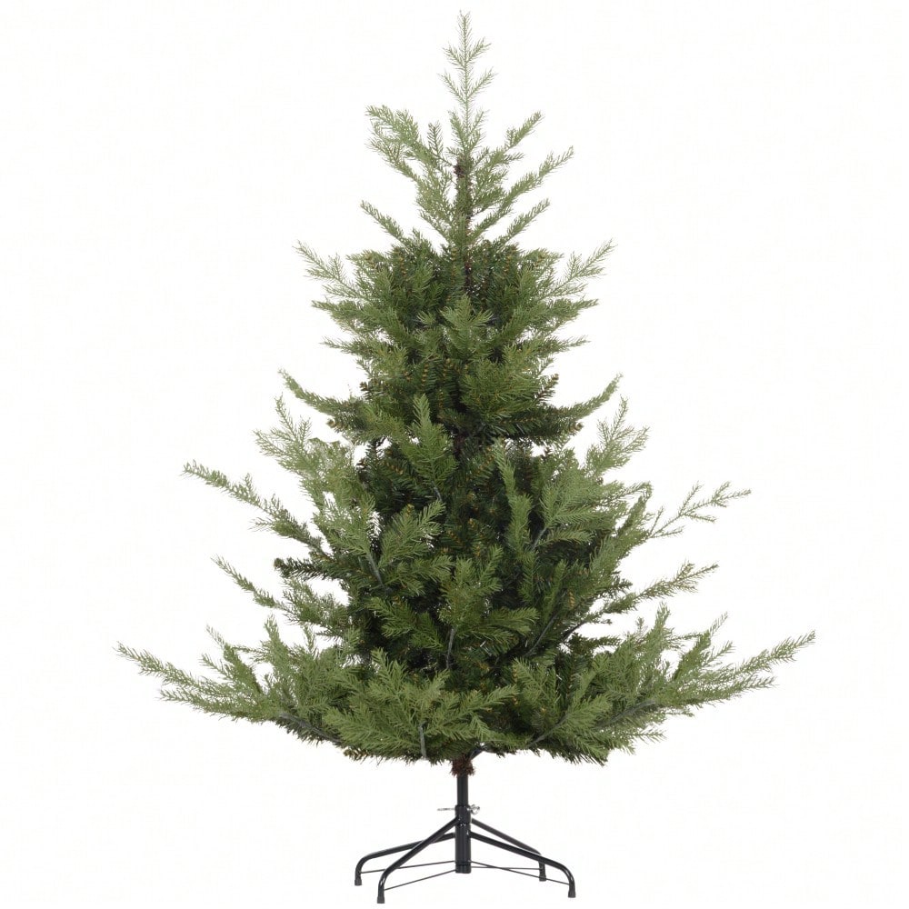 HOMCOM Künstlicher Weihnachtsbaum 180 cm mit 1942 Spitzen | Extrem naturgetreuer Christbaum mit dichten Zweigen | Inkl. Ständer, Grün