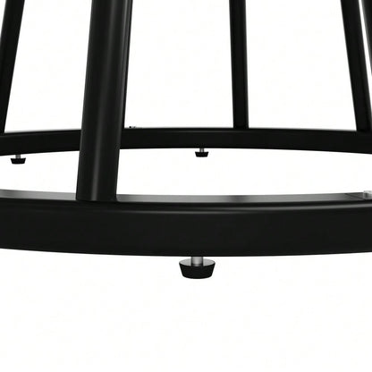 Runder Esstisch mit Marmorplatte & goldenen Beinen | Küchentisch Ø 80 cm in Schwarz/Gold | Inkl. Metallgestell, 1-stück