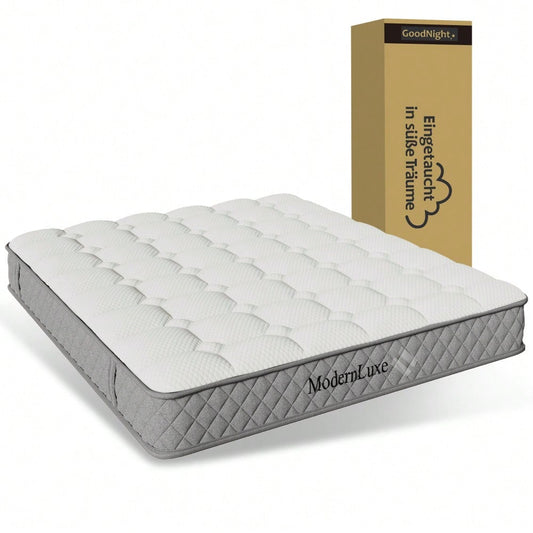 OEKO-TEX® Orthopädische Kaltschaummatratze 160x200 cm H3 | 7-Zonen-Taschenfederkern für optimalen Liegekomfort | 20 cm Höhe, mittelfest & vakuumverpackt