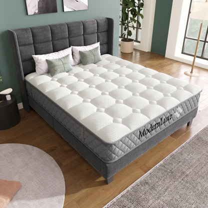OEKO-TEX® Orthopädische Kaltschaummatratze 140x200 cm H3 | 7-Zonen-Taschenfederkern für ergonomische Unterstützung | 20 cm Höhe, mittelfest & vakuumverpackt