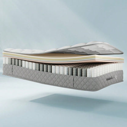 OEKO-TEX® Orthopädische Kaltschaummatratze 160x200 cm H3 | 7-Zonen-Taschenfederkern für optimalen Liegekomfort | 20 cm Höhe, mittelfest & vakuumverpackt