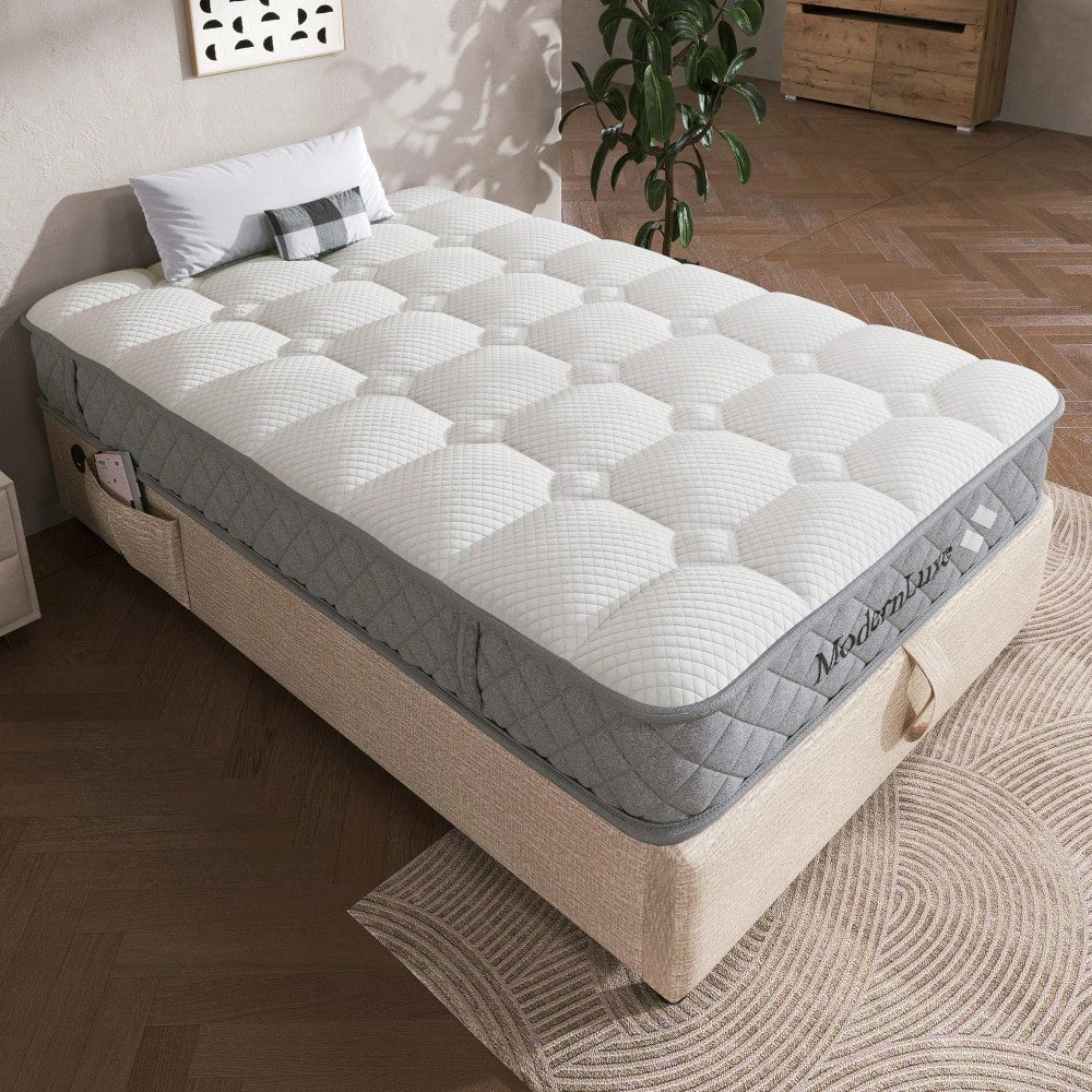 OEKO-TEX® Orthopädische Kaltschaummatratze 90x200 cm H3 | 7-Zonen-Taschenfederkern für punktgenaue Unterstützung | 20 cm Höhe, mittelfest & vakuumverpackt